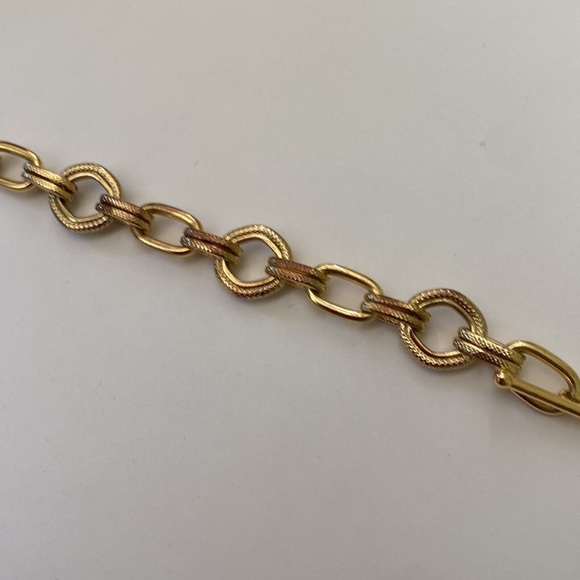 Tiffany style gold chain link adjustable bracelet - Picture 10 of 10
